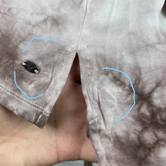 Soft & Sexy AEO M Tie Dye Cold Shoulder LS Top - Picture 7 of 12